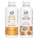 MaryRuth Organics Lion's Mane Liposomal (Coffee Cake) & Collagen Booster Liposomal (Maple Hot Cocoa) Clean Label Project Verified® Vitamins for Cognitive Support, Beauty & Joint Health, Vegan, Non-GMO