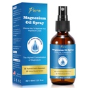 Aceite de magnesio puro, spray de magnesio, aceite de magnesio para pies, botella de vidrio de magnesio, 2 fl oz/60ml, fácil de absorber y utilizar