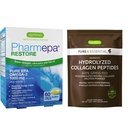 Pharmepa Restore &amp; Advanced Hydrolyzed Collagen Peptides Bundle, 1000mg Pura EPA Omega-3 Fish Oil & 100% Grass Fed Bovine Collagen Protein Powder, por Igennus