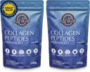 EAT WELL PREMIUM FOODS Collagen Peptides Powder Protein 45 Servings, 16oz, Collagen for Skin, Bone and Joint Support, Type I & III Grass Fed Collagen (45 Servings (Pack of 2), Unflavored)