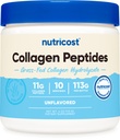 Nutricost Collagen Peptides Powder 4 oz (Unflavored) Tipo I, Tipo III Collagen - Grass-Fed, Gluten Free and Non-GMO