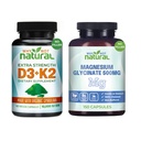 Glycinate de magnesio y vitamina D3K2