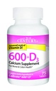 21st Century Calcium 600+D3 Tablet 600mg-800U 75 Cuenta (2 pack)
