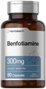 Horbäach Benfotiamine 300mg ← 60 Capsules ← Non-GMO, Gluten Free Supplement