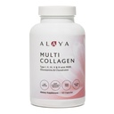 Alaya Naturals Péptidos Multi Collagen Hidrolyzed Protein Capsules - Tipo I, II, III, V, X Grass-Fed Bovine, Pollo, Marine Collagen Suplemento con MSM + GC (Capsules - 120 Conde)