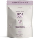 ProT Gold Collagen Protein Powder, 17g Protein Nano-Hydrolyzed Grass Fed Collagen, Vitamina C, 2g Arginine for Wound Support, Gluten Free, All Natural, Fat and Sugar Free, 0g Carbs, Vanilla, 23 oz, 30
