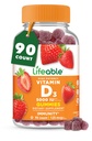 Vitamina D Gummies for Adults tención 5000 UI ← Gran Tasting D3 Vitamina Silencioso Soporte y Huesos Saludables Suplemento Vitamina D para Hombres, Mujeres TENIDO 90 Gummies ANTE Lifeable