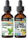 BIO KRAUTER Chlorophyll Tincture 2 Fl. Oz. " Lung Detox Tincture 2 Fl. Oz.