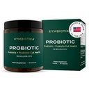 CYMBIOTIKA Probiotic + Prebiotic, 60 Billion CFU - 19 Strains, Gut Health Supplement for Women &amp; Men, Immune Support, Digestive Health, & Gut Balance, 90 Capsules, 1 Month Supply, Made in USA