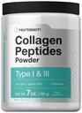 Horbäach Collagen Peptides Powder 7oz ← Tipo I y III ← Multi Collagen Protein y Amino Acids TEN Gluten Free, Keto & Paleo Friendly