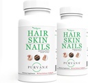 Wellgenix Purvana Hair, Skin, and Nails Vitamin Softgels for High Absorption - Double Strength 2500mcg Biotin, VIT A & B (90 Count) 2 Pack