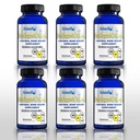 Más - Planta orgánica Fuente del suplemento de calcio con vitamina D3, k2, Magnesium Glycinate y Manganese (720 Conde) Pack de 6