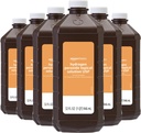 Basics Hydrogen Peroxide Solución tópica USP, Desarrollado, 32 Fl Oz, Pack de 6