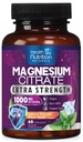 Capsules de Citrato de Magnesio 1000mg - Max Absorption Magnesium Powder for Muscle, Nerve, Bone and Heart Health Support, Complejo de Citrato de Alta Absorción, Gluten Free, Non-GMO - 60 cápsulas