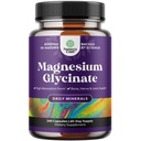 Alta Absorción Magnesium Glycinate Capsules - 500mg Magnesium Glycinate Por Serving for Calming Sleep Plus Muscle Bone & Nerve Soporte - Chelated 500mg GMP certificado 240 Conteo