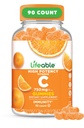 Lifeable Vitamin C Gummies for Adults | 750mg | Great Tasting Orange Flavor VIT C | Vegan Non GMO Vitamin C Chewable | for Immune Support | 90 Gummies