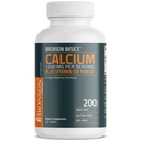 Bronson Calcium 1200mg Por Serving Plus Vitamina D3 1000 UI High Potency Formula, No GMO, 200 Tablets