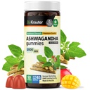 BIO KRAUTER® Ashwagandha Gummies for Mood & Relaxation Support 2000 mg - Vegan Ashwagandha Supplements for Women & Men - 90 Relax Gummies for Stress Management - Mango Flavor, Non-GMO