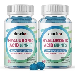 duhwot Hyaluronic Acid Gummies, Hyaluronic Acid Supplements for Women & Men