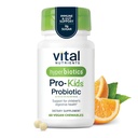Hyperbiotics Vital Nutrients Pro Kids Probióticos para niños sin alérgenos Probióticos para niños que sufren Immune, Gut y Digestive Health ← Sugar-Free Orange Flavor ← 60 Chewable Tablets