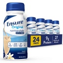 Garantizar el afeitado de nutrición de vainilla original con fibra ← Reemplazo de comida pequeña Afeitado para beber Silencio 9g Proteína, 27 vitaminas y minerales latitud 8 fl oz - 24 Pack