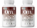 Om Mushroom Superfood Cordyceps Mushroom Capsules Superfood Supplement, 90 Count, 30 Days, Energy, Power, Stamina and Endurance Support, Superfood Supplement for Sports Performance (Pack of 2)