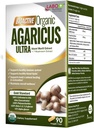 LABO Nutrition Bioactive Organic Agaricus Ultra - 7 Mushroom Extract Supplement Agaricus blazei Murill Cordyceps, Maitake, Turquía Tail, Lingzhi, Shiitake for Advanced Immune Support, USDA Organic