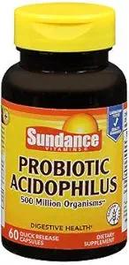 Sundance Probiotic Acidophilus Quick Release - 60 cápsulas, Pack de 3