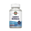 KAL Liposomal Multivitamina - High Potency Liposomal Vitamina C, D-3 y Más - Hombres y Mujeres Multivitamina para Cardiovascular y Nervous System Support - 30 Servimientos, 60 VegCaps