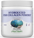 Maxi Health Collagen Peptides Powder – Tipo I Unflavored Marine Powder Collagen for Women &amp; Hombre - Wild-Caught Protein Supplement for Joints, Skin, Hair & NailNails (5.46 oz)