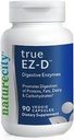 NatureCity True-EZ-D Non-GMO Digestive Enzyme Complex Supplement for Digestive Health and Bloating Relief for Men and Women (90 Veggie Capsules) Super Enzymes