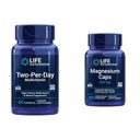 Extensión de la vida Multivitamínico de dos por día con vitaminas C sensibleD y magnesio cápsulas 500 mg para el corazón, cerebro, hueso, salud celular