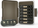 Organizador semanal de píldoras 4 veces al día, 7 Day Pill Box 4X, Portable for Travel Pills/Vitamin/Fish Oil/Medication/Supplements (4x7 Black)