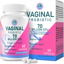 Vaginal Probiotics, PH Balance for Women, 70 Billion CFUs Womens Probiotic for Vaginal Health, Urinary, Odor Control, Flor, Ph Balance &amp; Hormone, with Prebiotic & D-Mannose - Shelf Stable, 60 Caps