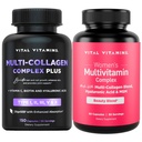 Vital Vitaminas Complejo Multi Collagen Plus + Complejo Multivitamina de Mujeres