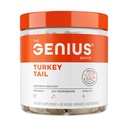 The Genius Brand Genius Turquía Tail - Suplemento de base vegetal para Immune, Gut & Antioxidant Support - Orgánica " No GMO - 120 Veggie Capsules