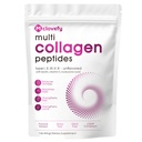 Multi Collagen Peptides Powder, 16 Oz (41 Servings) - Suplemento Proteína, Tipo I, II, III, V, X con Ácido Hialurónico, Vitamina C y Biotina, Mezcla fácilmente en Bebidas