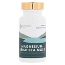 Botas Nutricionales - Magnesio + Mar Irlandés Moss - 350 mg Magnesium Glycinate & Organic Irish Sea Moss - Minerales Esenciales - Apoyo Corazón &amp; Bone Health - Suplemento dietético - 30 Serviciones - 60 cápsulas
