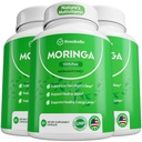Rosabella Moringa Capsules - Pure Moringa Powder, Energía, Esquí, Inmune &amp; Gut Health Superfood, Rico en Antioxidantes, Vitaminas Esenciales &amp; Aminoácidos, Natural Green Superfood Suplemento - 180 Conde