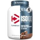 Dymatize ISO100 Hidrolyzed Protein Powder, 100% Whey Isolate Protein, 25g de Protein, 5.5g BCAAs, Gluten Free, Fast Absorbing, Easy Digesting, Gourmet Chocolate, 3 libras (42 servidos)