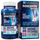 MAGNOX® Leg Cramps Buster  380mg Magnesium for Leg Cramps at Night TEN Magnesium Supplement for Muscle Spasms ANTE 3X Más Absorption  durable Dead Sea Minerals TENIDO Sleep &amp; Muscle ← 60 Caps