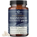 Magnesium Glycinate 400mg ← High Absorption Formula for Sleep, Calm, Muscle Relaxation, Heart, Bone & Nerve Support for Women ' Men ← Chelated Magnesium Glycinate Supplement tención 120 Ct (2 Month Supply)