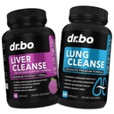 Dr. BO Liver Cleanse " Lung Support Pills - Fórmulas Herbal Cleanser para apoyar el hígado " Lung Health