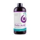 Life Solutions Liquid Folic Acid Supplement – 800 mcg Vitamin B9 por Serving – Berry Flavor, 8 fl oz – Fast Absorption, Prenatal, Heart &amp; Brain Support