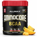 ALLMAX AMINOCORE BCAA Powder for Workout Muscle Recovery & Increased Endurance - Sugar Free, No Fillers 8.18 Grams Bcaas Amino Acids, B Vitamins for Women and Men- 90 Servings | Pineapple Mango, 1035g