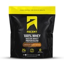 Ascent 100% Whey Protein Powder - Post Workout Whey Protein Isolate, Zero Artificial Flavors &amp; Sweeteners, Gluten Free, 5.5g BCAA, 2.6g Leucine, Essential Amino Acids, Chocolate Peanut Butter 4 lb