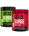 Jacked Factory Nitrosurge Pre-Workout in Blue Raspberry & Watermelon Nitrosurge Shred Thermogenic Pre-Workout for Men & Women