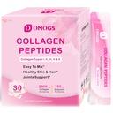 Péptidos de colágeno OMOGS Polvo, con extracto de arándano de prebióticos -Péptidos de colágeno a base de hierbas Soporta el cabello, la piel, la uñas, el hueso " salud digestiva, la semilla de hierbas, no transgénico, para hombres de mujeres