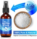 Espray de magnesio, 100% Puro &amp; Orgánica de aceite de magnesio natural para pies en botella de vidrio, fácil de absorber " Uso