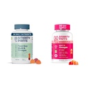 SmartyPants Women's and Teen Guy Multivitamin Gummies Bundle: Omega 3 (DHA/EPA), Methylfolate, CoQ10, Vitamina D3, C, Vitamina B12, B6, Vitamina A, K & Zinc, Gluten Free (30 Day Supply)